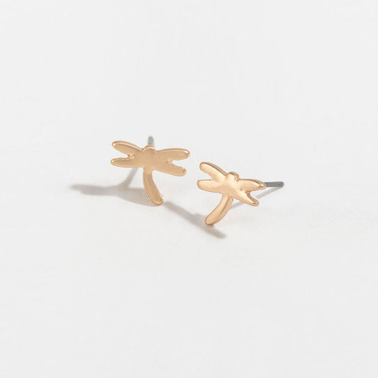 Stud Buds Gold Dragonfly Stud Earrings