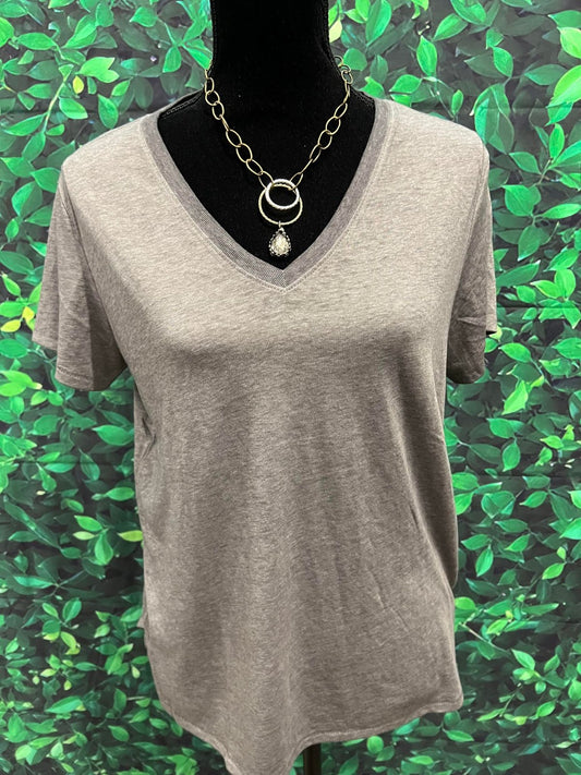 Charcoal V-Neck T-Shirt by Lucky Brand