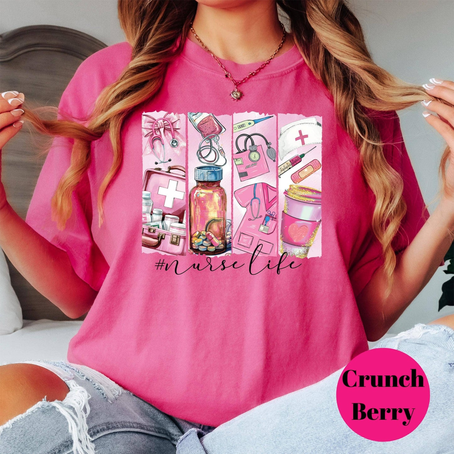 Nurse Life Shirt, Cute Nurse Tee, Comfort Colors® Nursing Shirt, Medical Worker Gift, RN Shirt, Nurse Appreciation Gift
