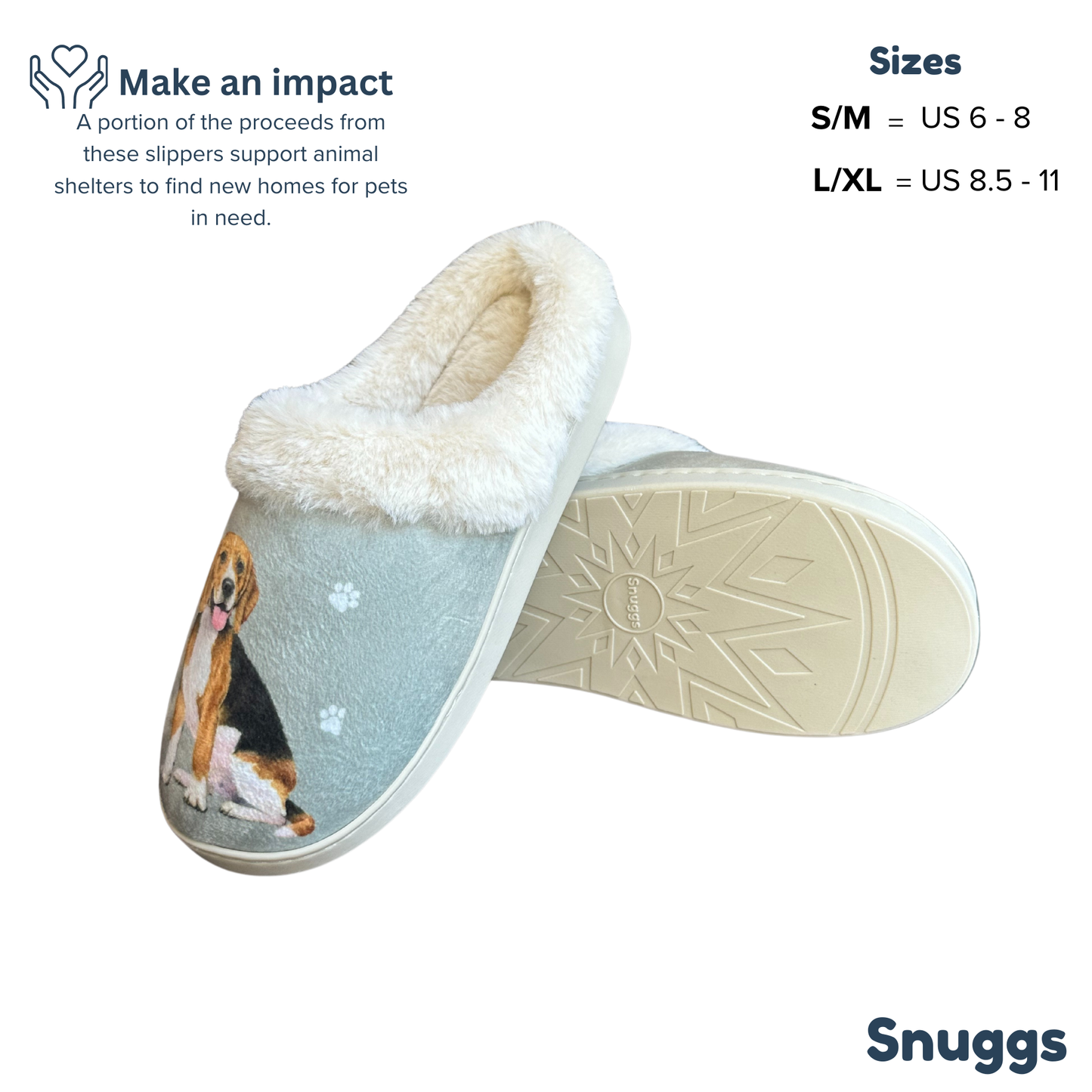 Beagle Snuggs Slipper - Comfy - Pet lovers