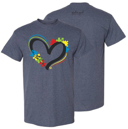 2609 Autism Able Austic Awareness Short Sleeve Graphic Tee