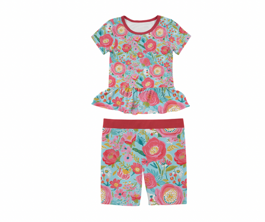 Girly Pop Peplum Kids Set