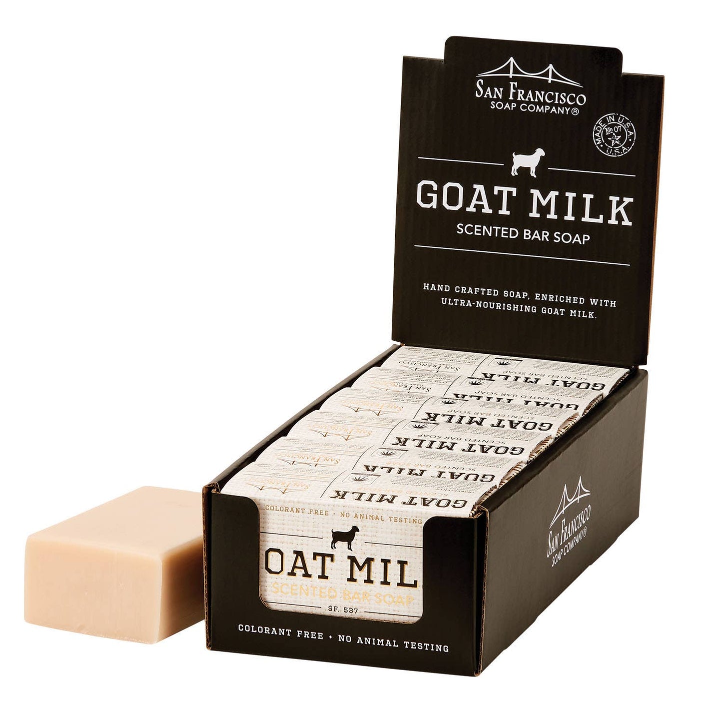 SANDALWOOD MUSK GOAT MILK BAR SOAP 10oz