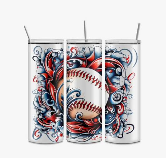 4th / Patriotic Baseball Tumbler