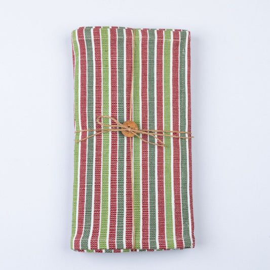 Candy Cane Stripe Woven Table Runner