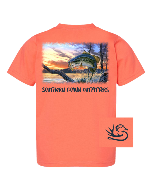 Bass Jumping Toddler Tee Southern Down Outfitters