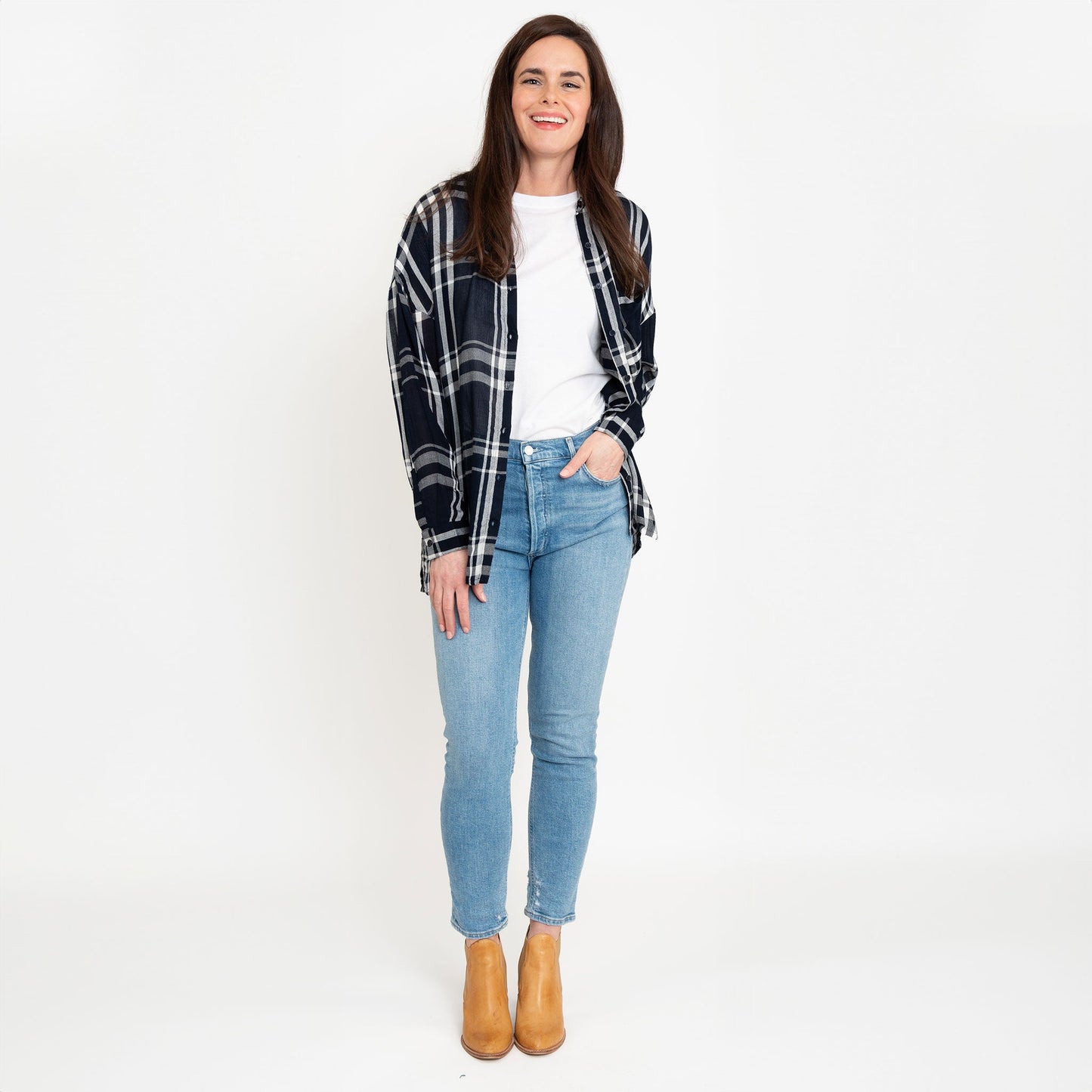 Hunter Plaid Button Up Shirt