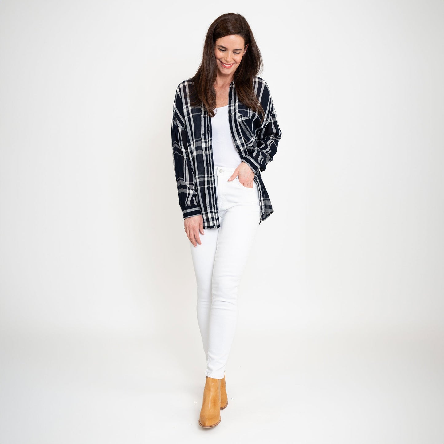 Hunter Plaid Button Up Shirt