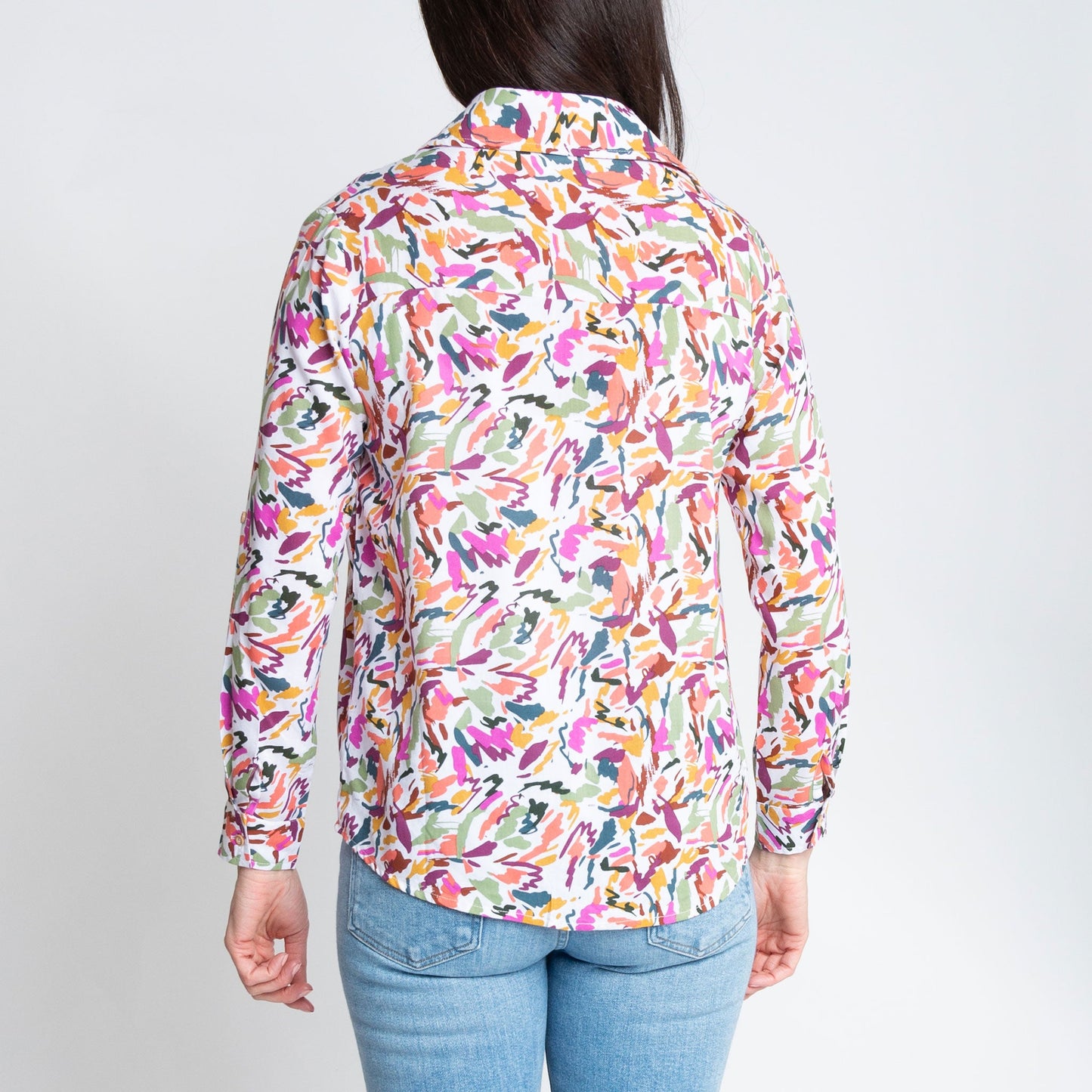 Alexa Long Sleeve Button Up Top