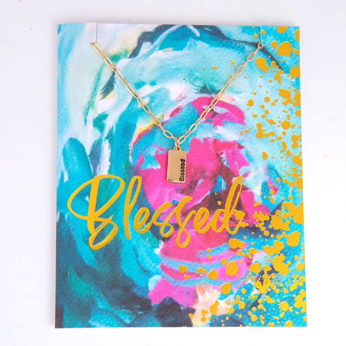 Amira Blessed Greeting Card with Pendant Necklace