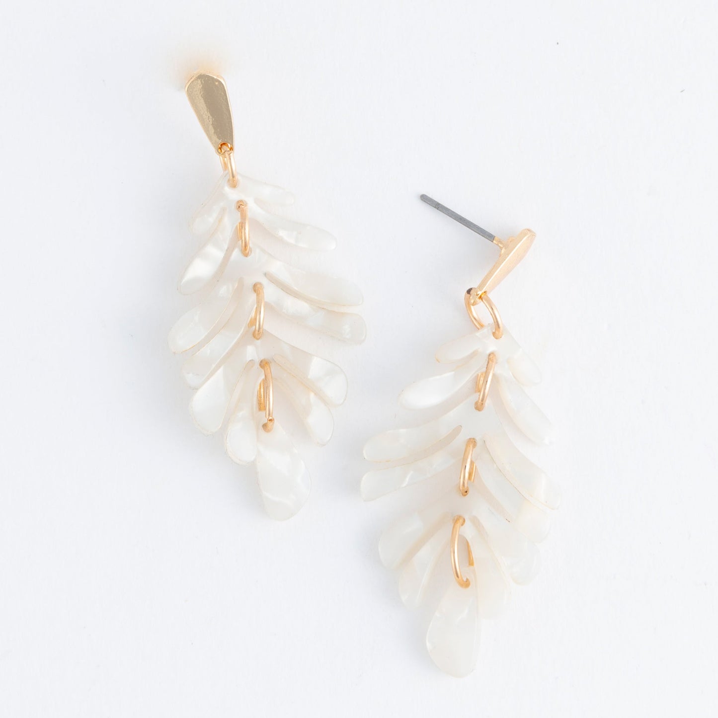 Ailani Acrylic Feather Drop Earring