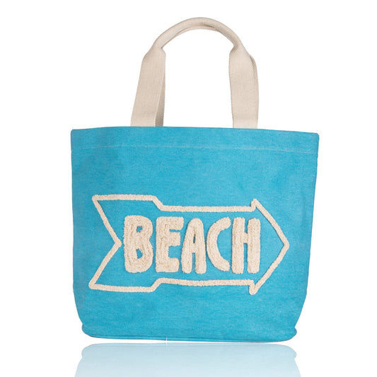 Aruba Water Resistant Hand Embroidered Beach Tote Bag