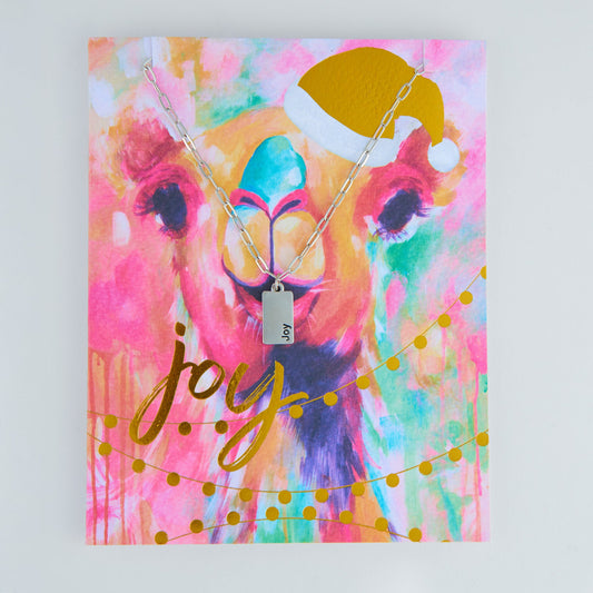 Amira Joy Greeting Card with Pendant Necklace
