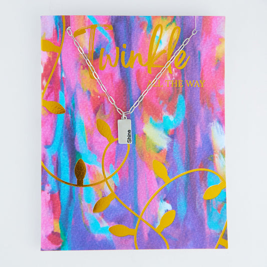 Amira Twinkle Greeting Card with Pendant Necklace