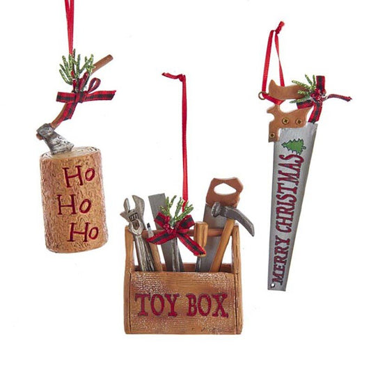 Ax Tool Box Ornament 4.2in by Kurt Adler