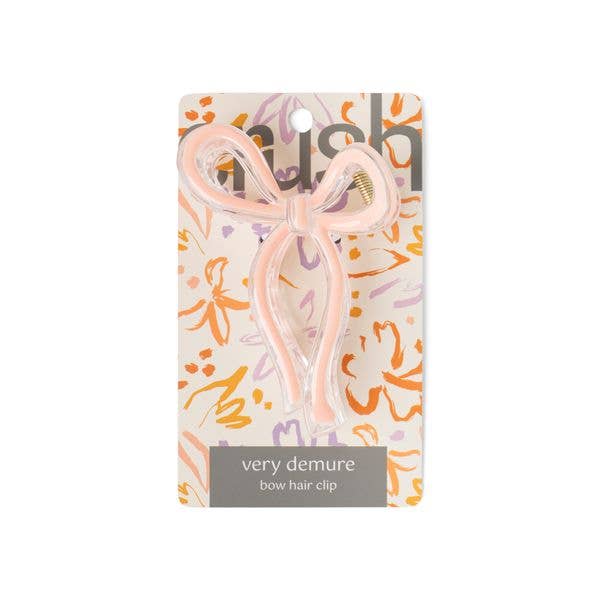 Very Demure Bow Hair Clip - Crush