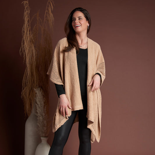 Presley One Size Open Sweater Knit Wrap
