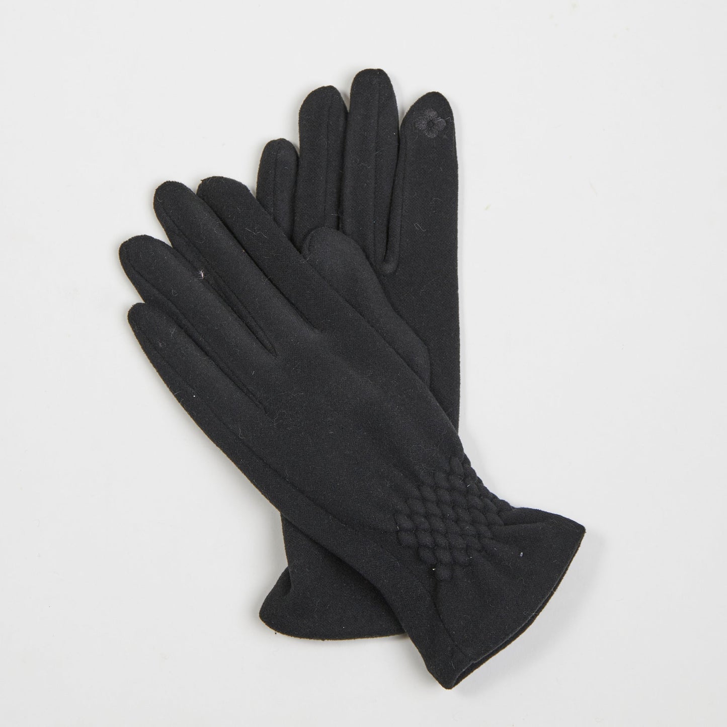 Rikki Fishtail Faux Suede Texting Winter Glove
