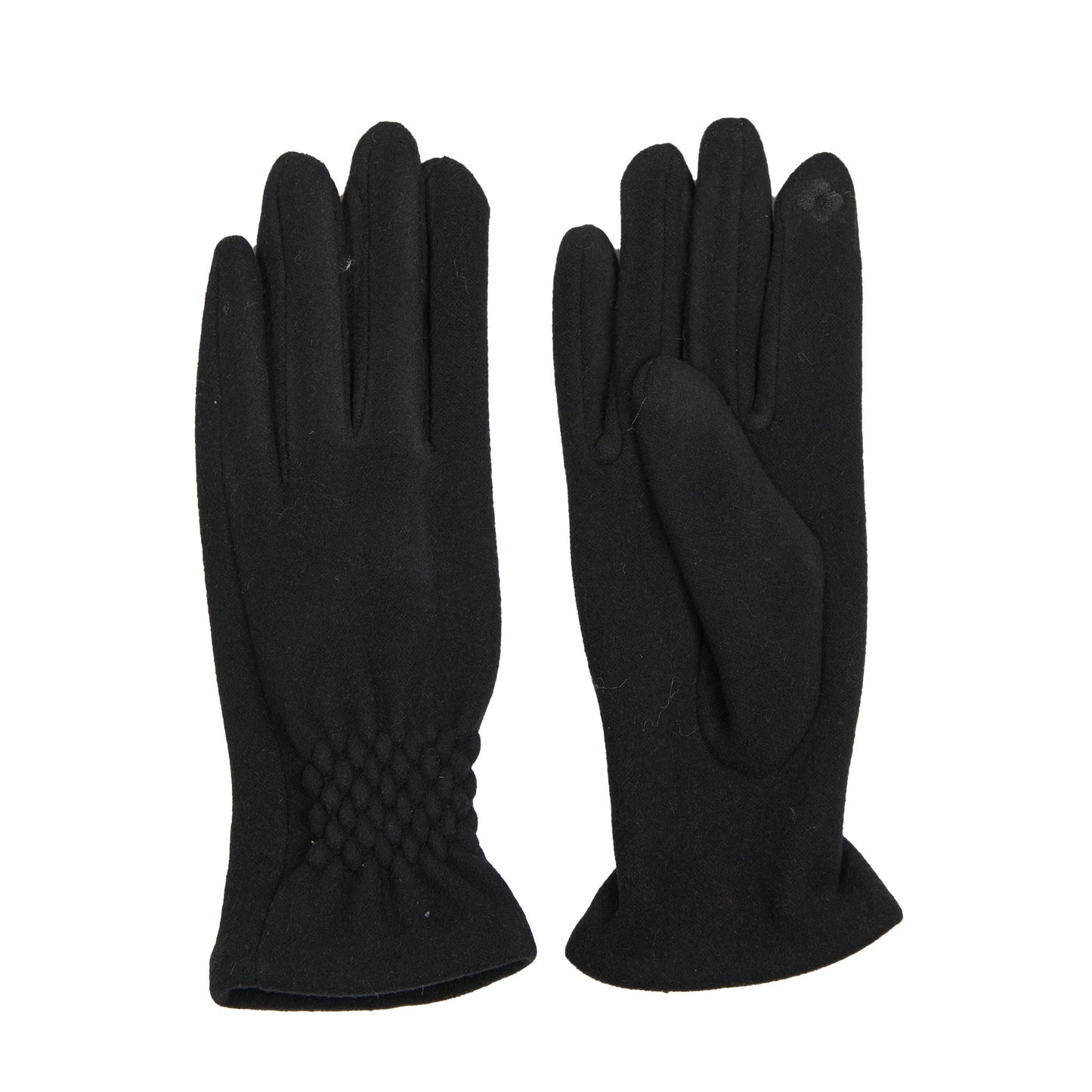 Rikki Fishtail Faux Suede Texting Winter Glove