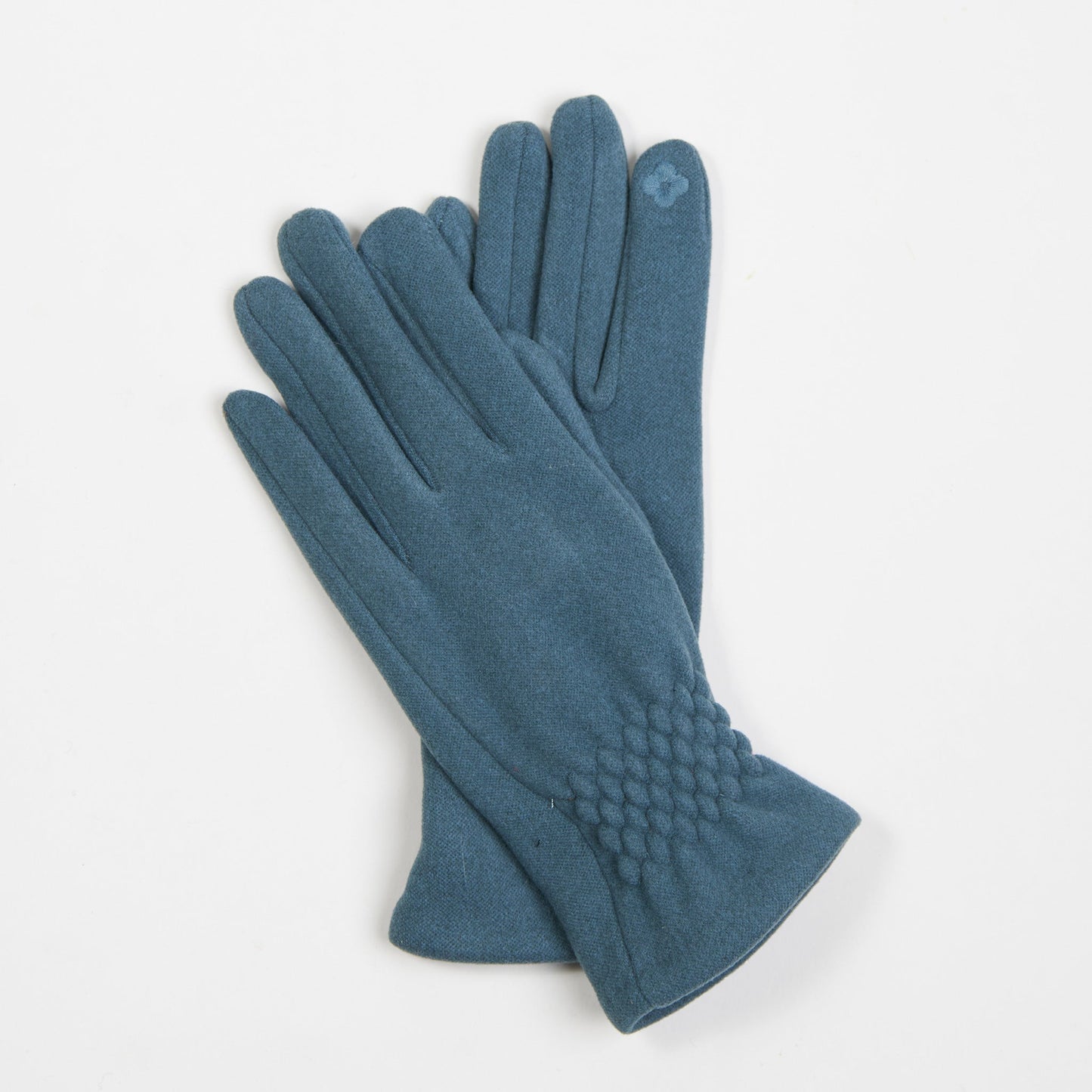 Rikki Fishtail Faux Suede Texting Winter Glove