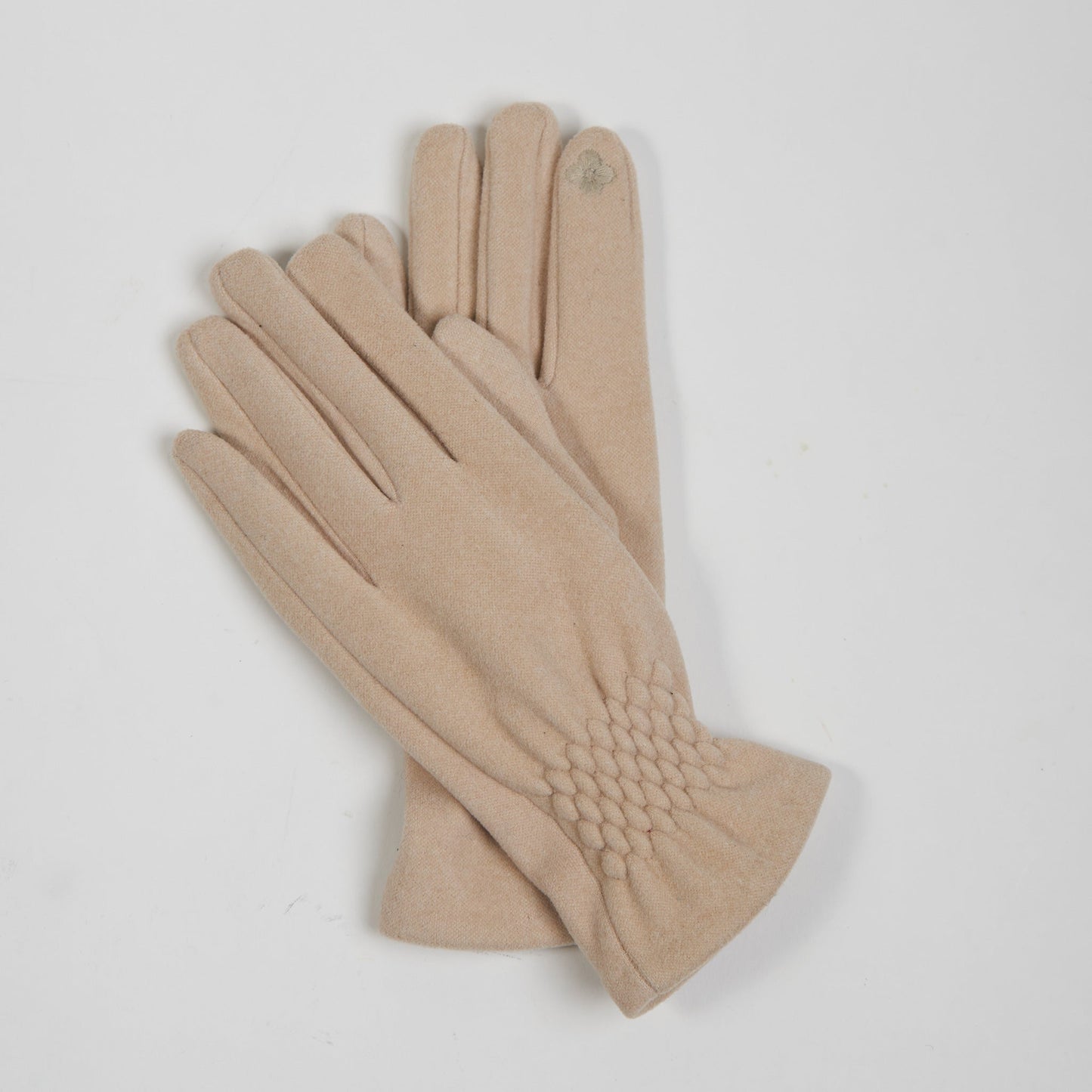 Rikki Fishtail Faux Suede Texting Winter Glove