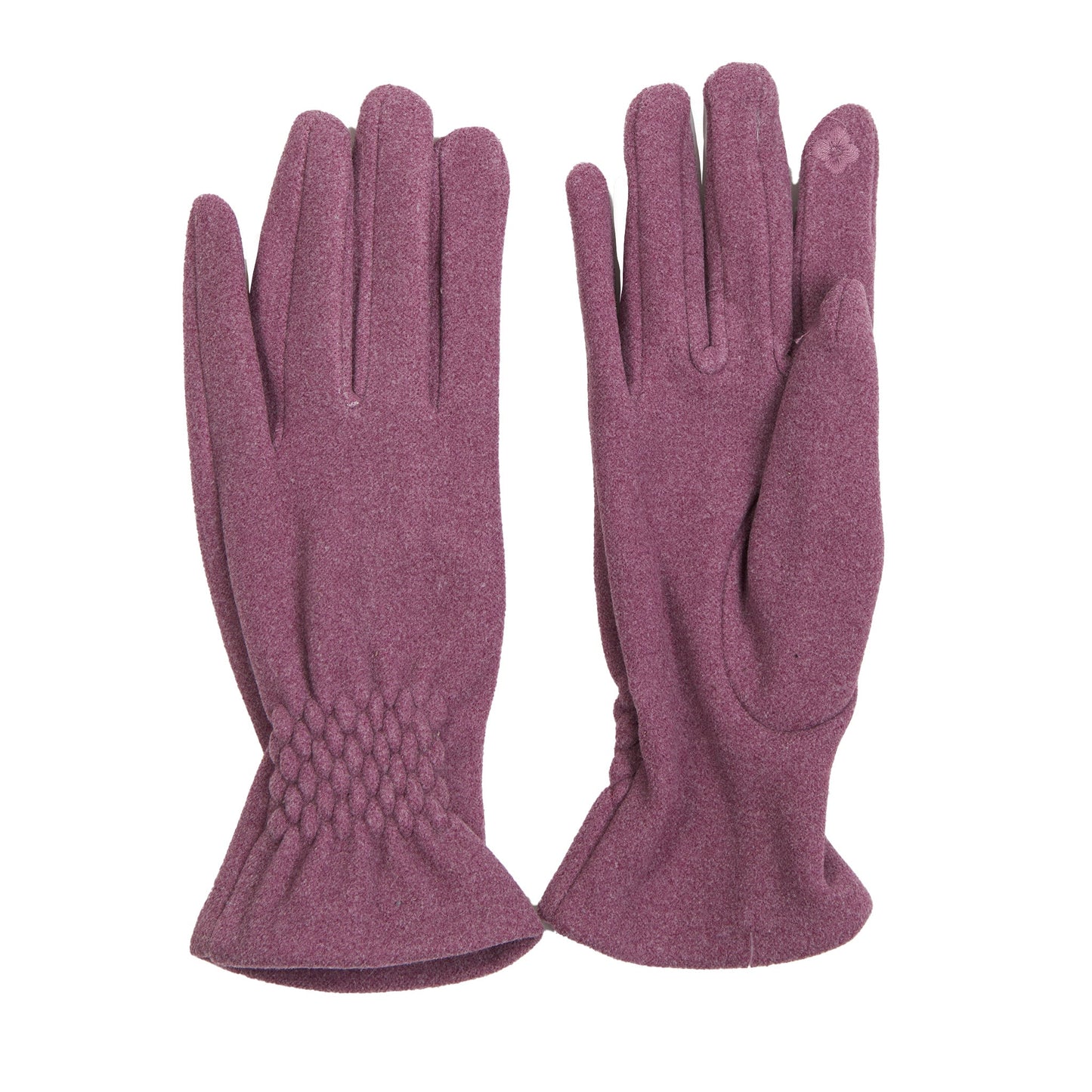 Rikki Fishtail Faux Suede Texting Winter Glove