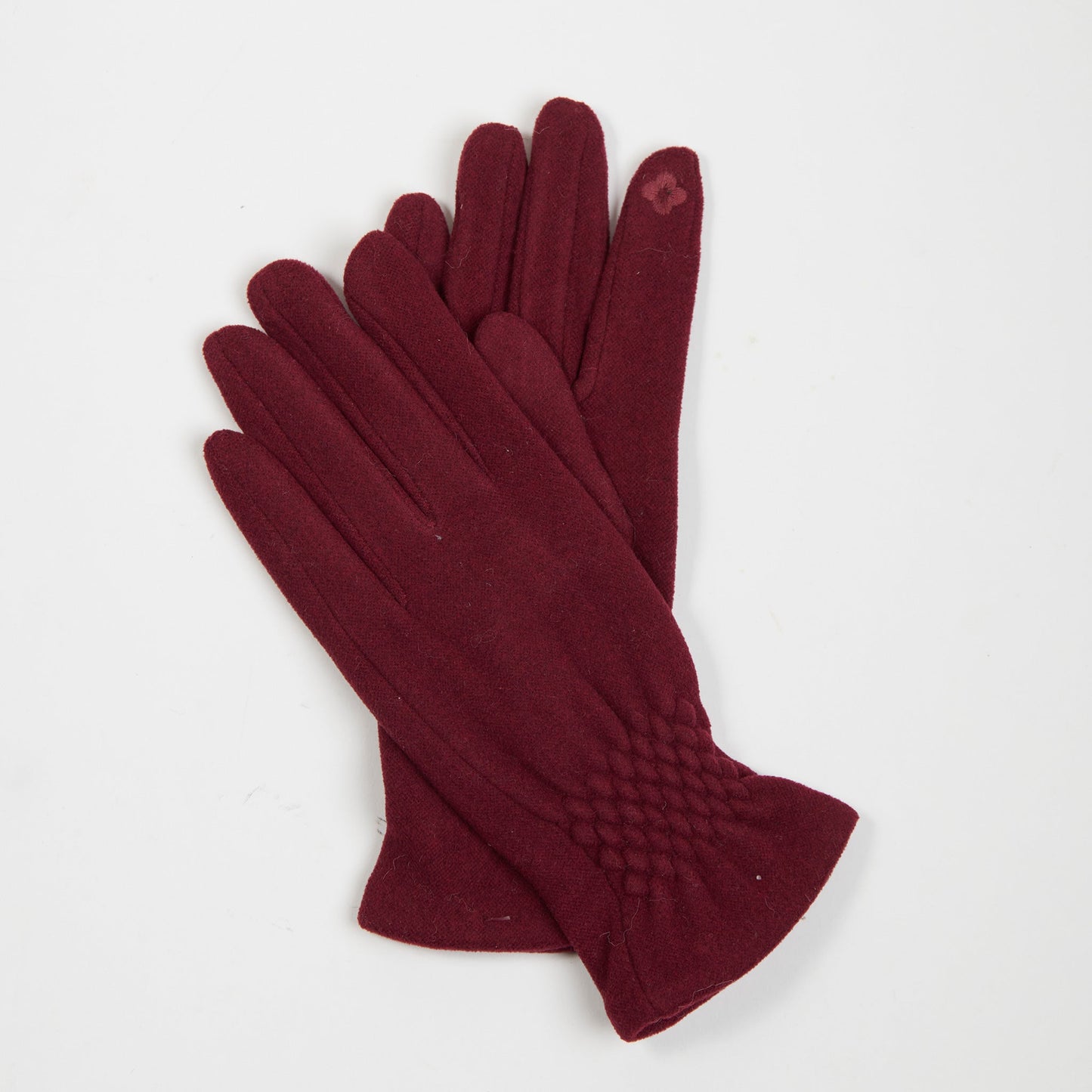 Rikki Fishtail Faux Suede Texting Winter Glove