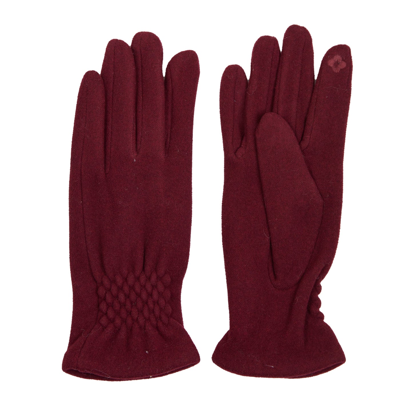 Rikki Fishtail Faux Suede Texting Winter Glove