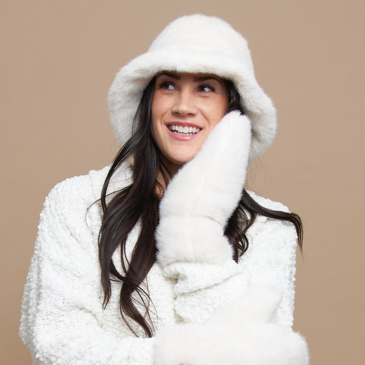 Spencer Faux Fur Winter Mittens