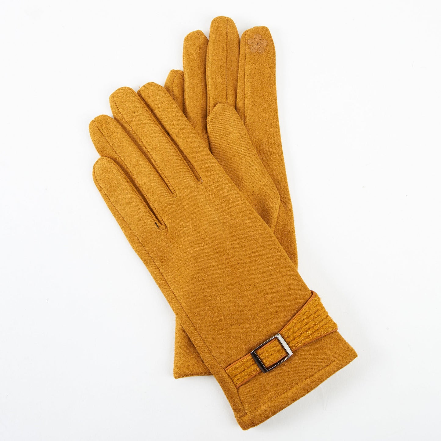 Anna Belted Cuff Texting Winter Gloves