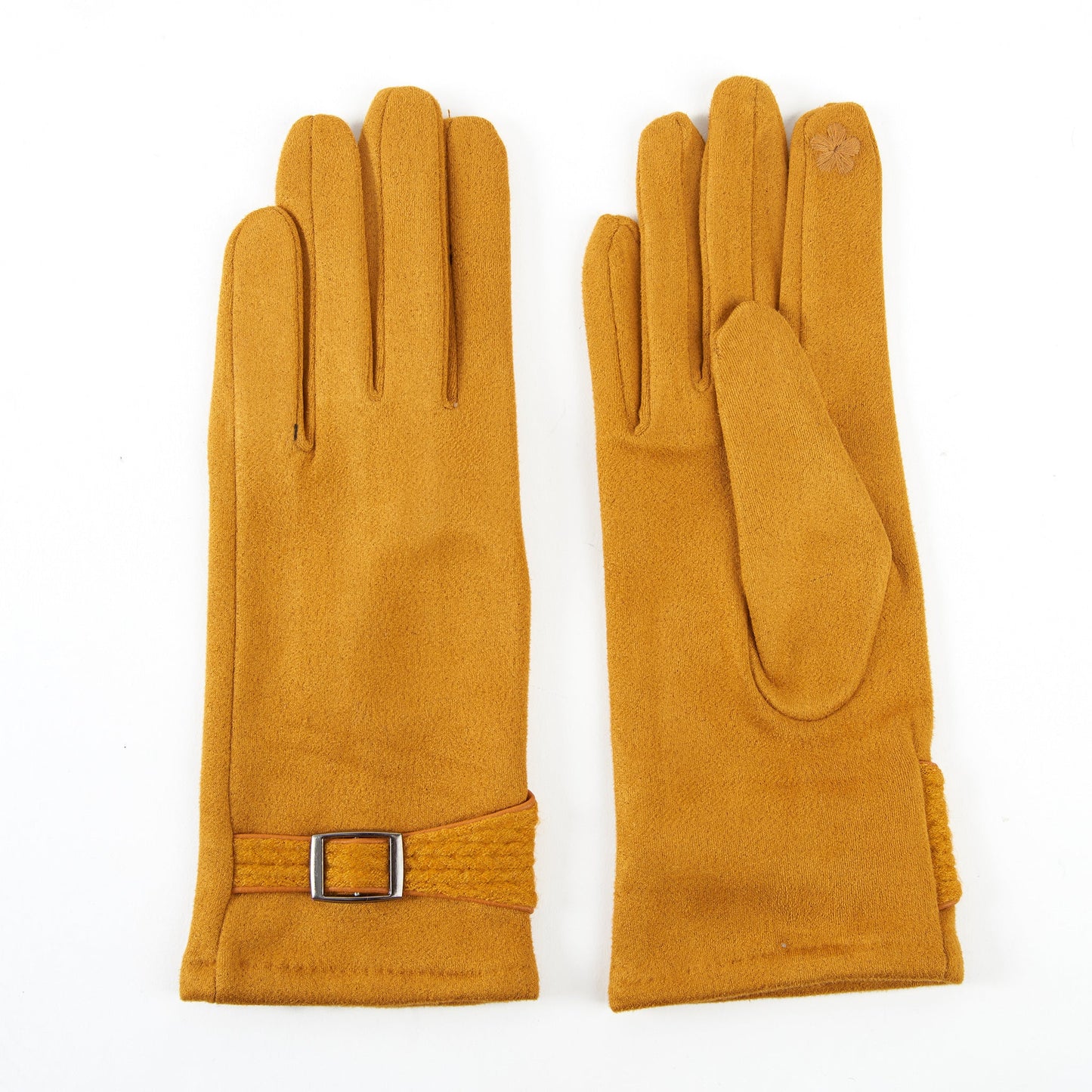 Anna Belted Cuff Texting Winter Gloves