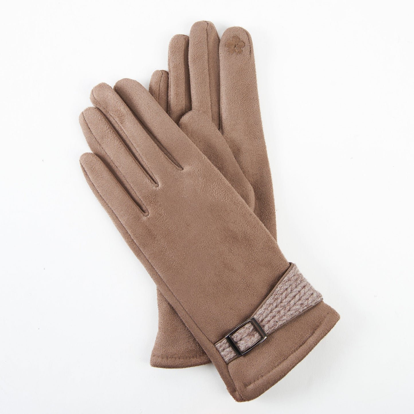 Anna Belted Cuff Texting Winter Gloves