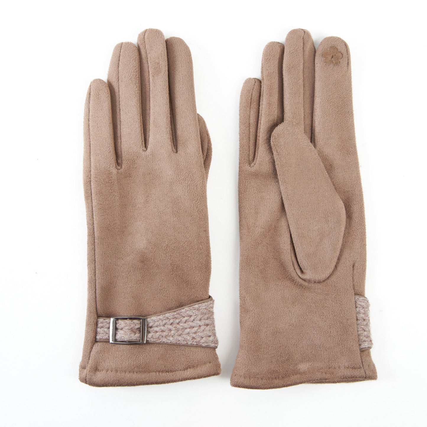 Anna Belted Cuff Texting Winter Gloves