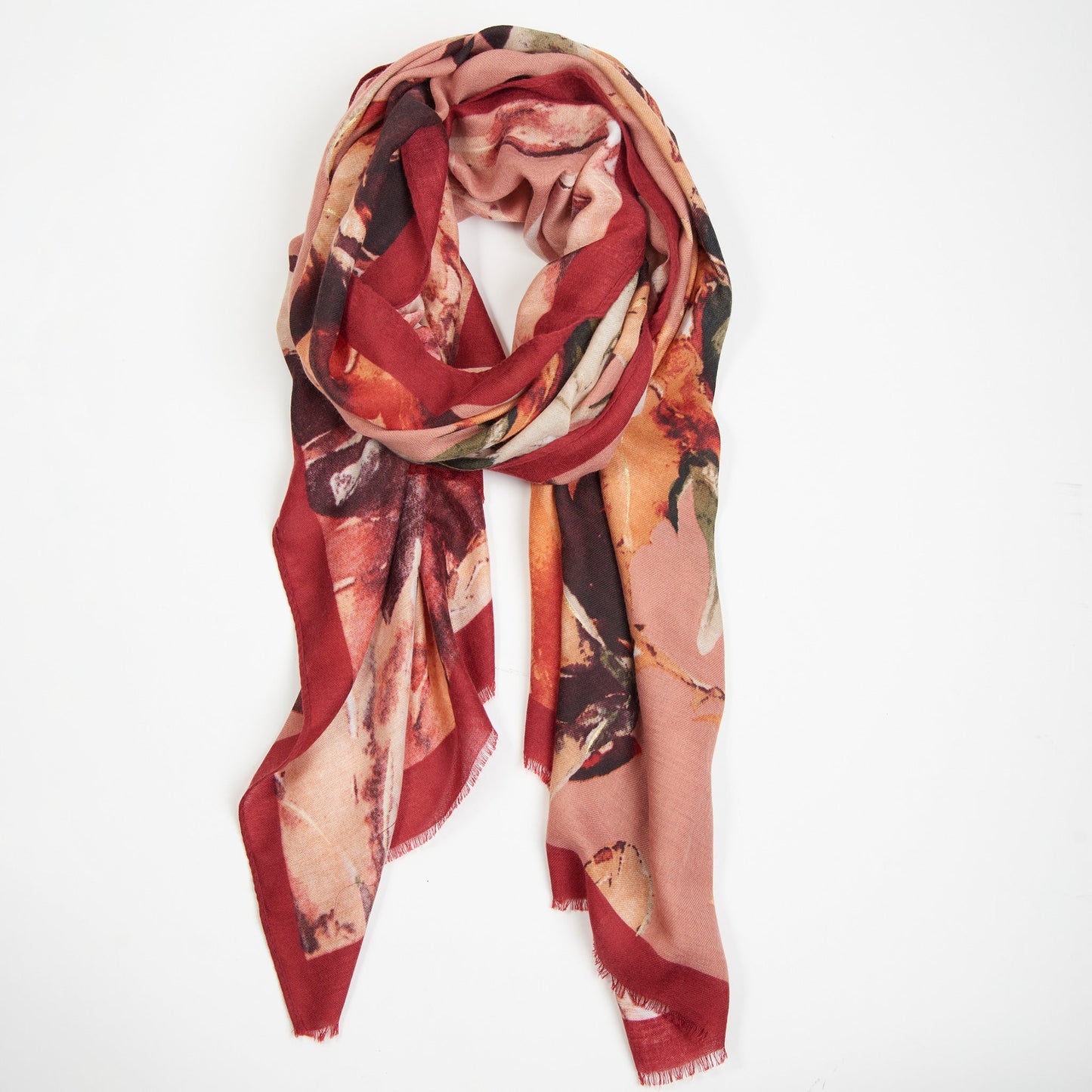 Alana Abstract Illustrated Floral Lightweight Fashion Scarf