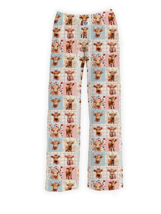 Highland Cow Quilt Pajama Pants