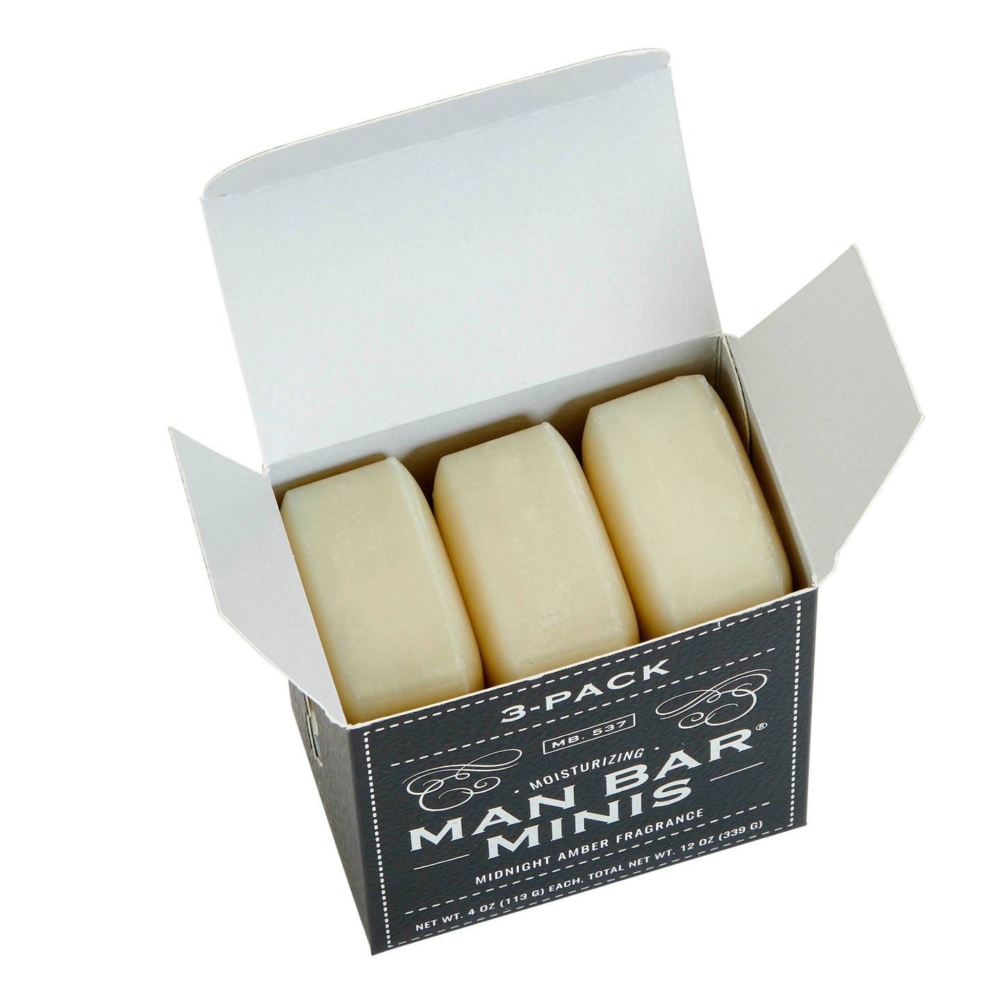 San Francisco Soap / Man Bar Soap - Man Bar Miniature Midnight Amber 3pc Gift Set