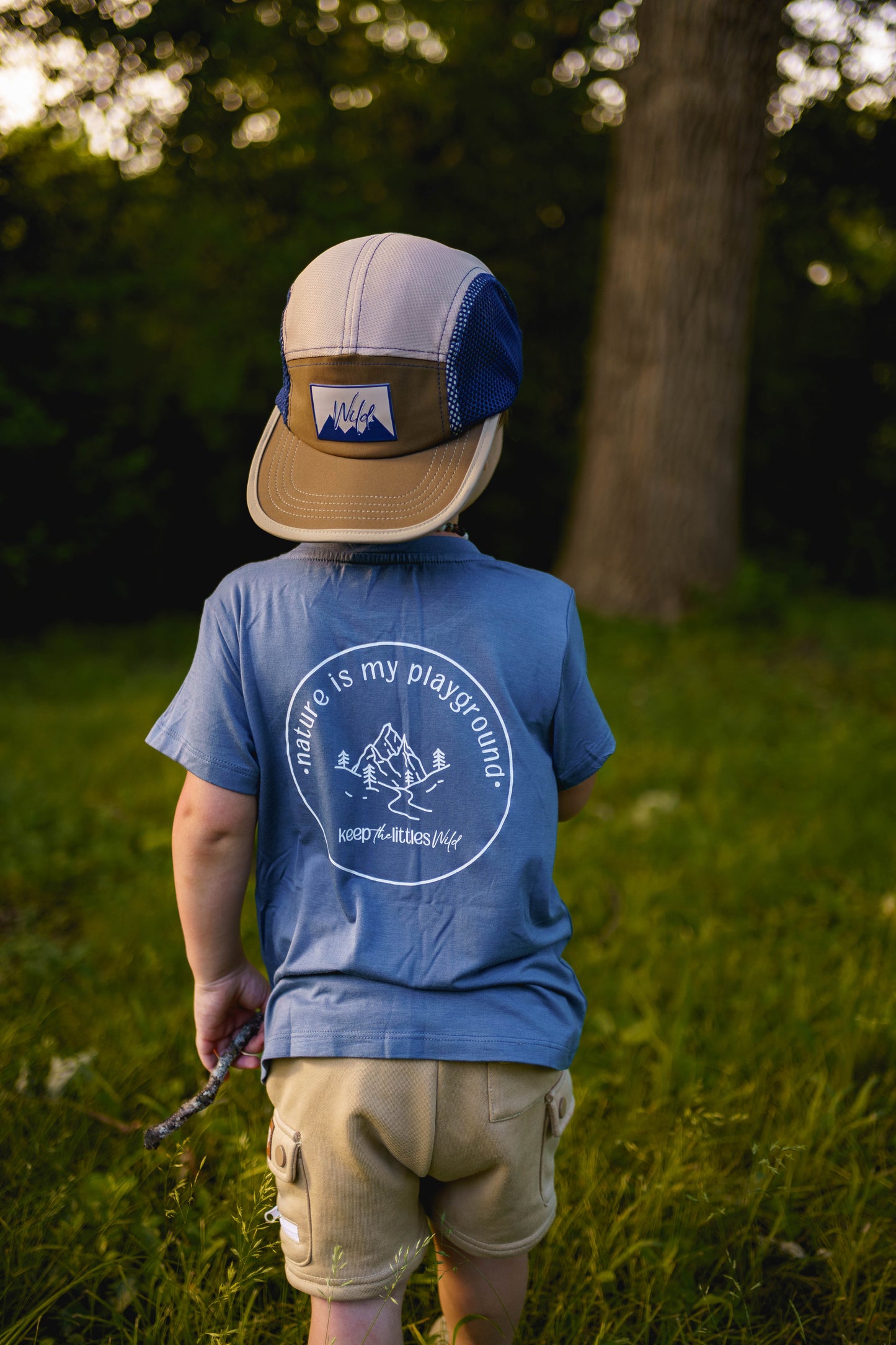 Blue bamboo nature is my playground Tee