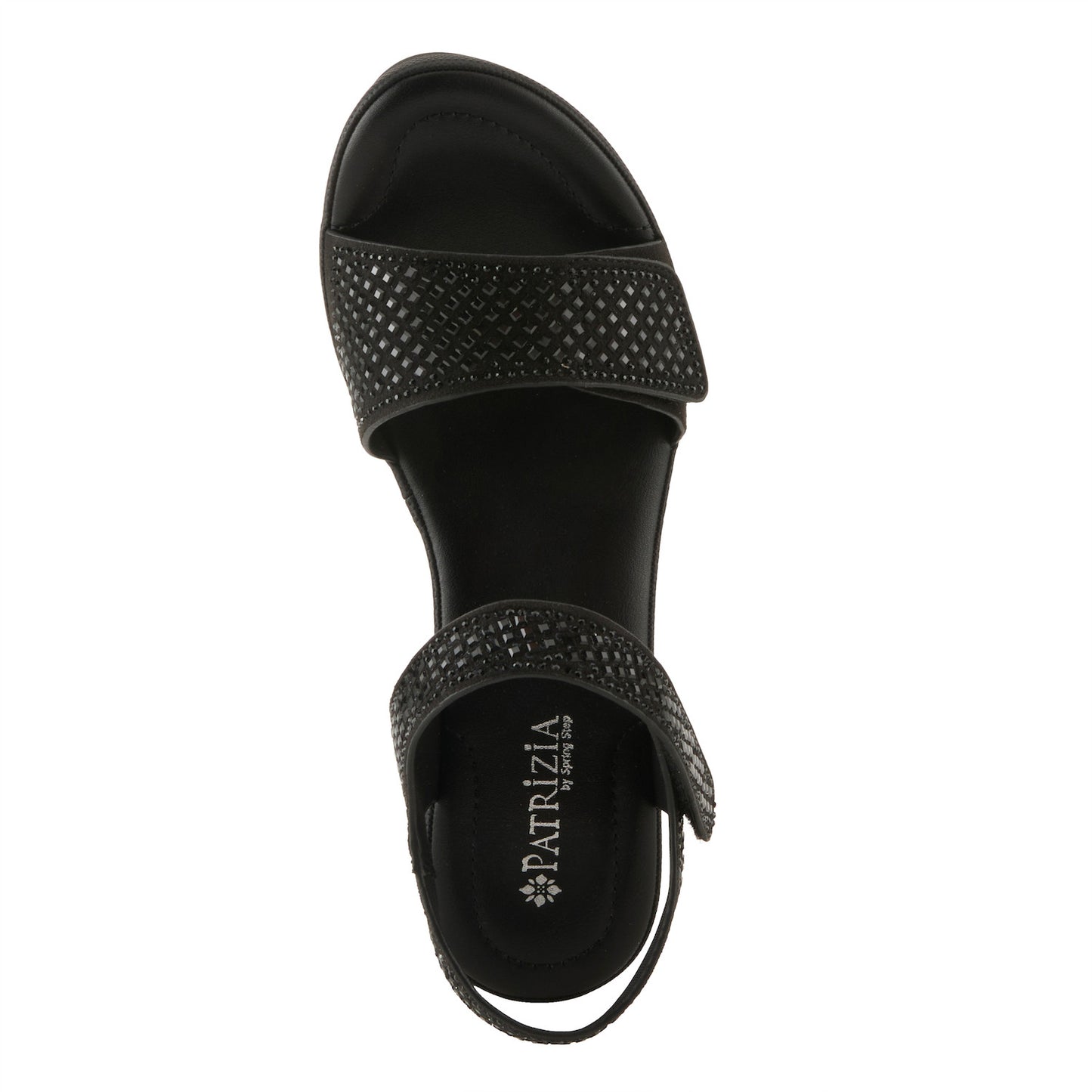Shine Black Sandal Patrizia by Spring Step