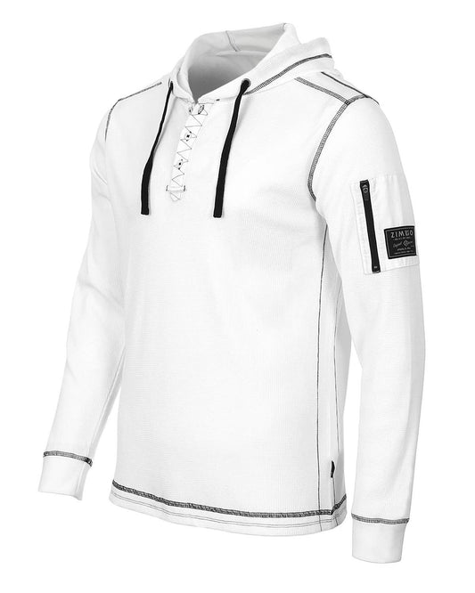 Men's Casual Basic Long Sleeve Thermal Athleisure Hoodie