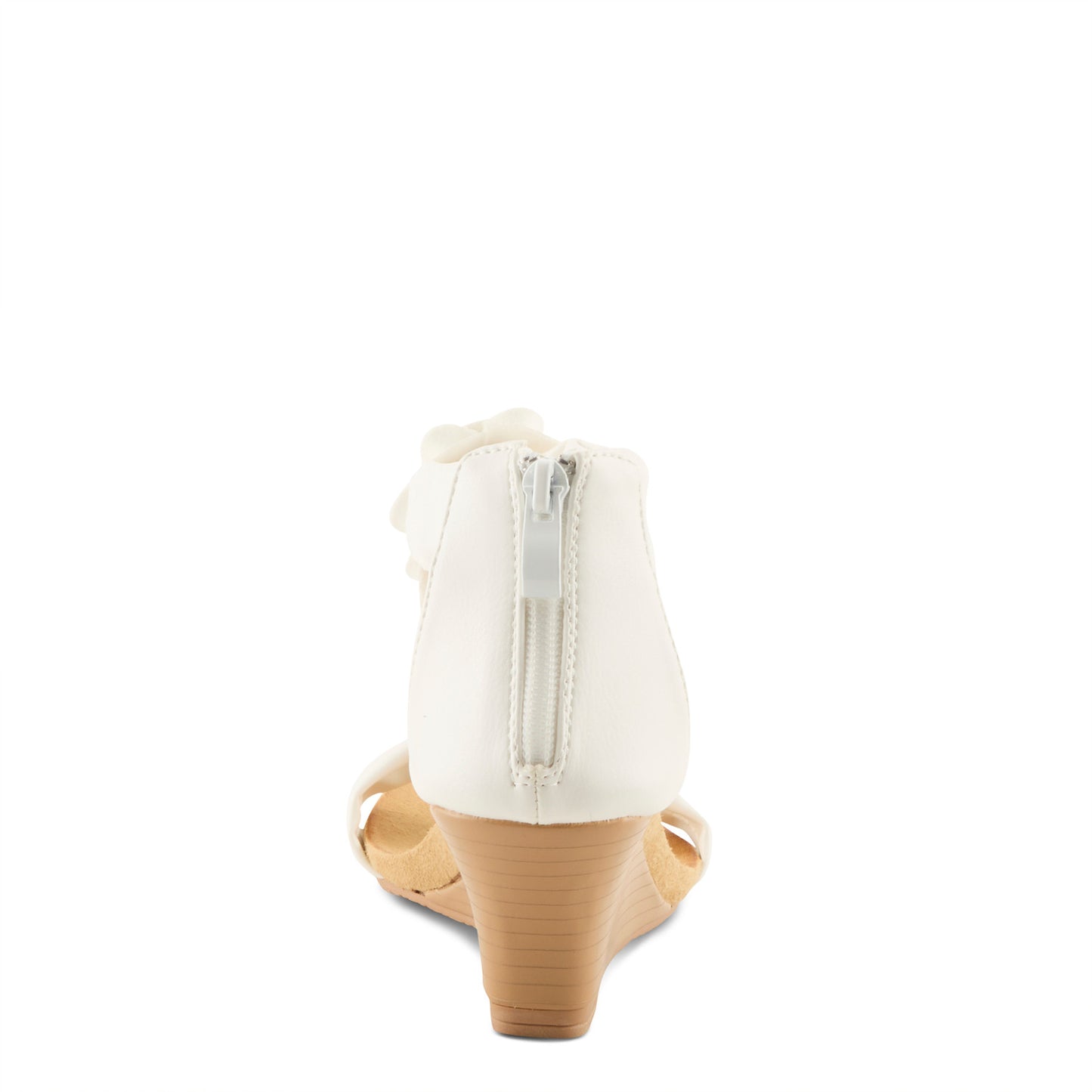 Harlequin White Sandal by Patrizia