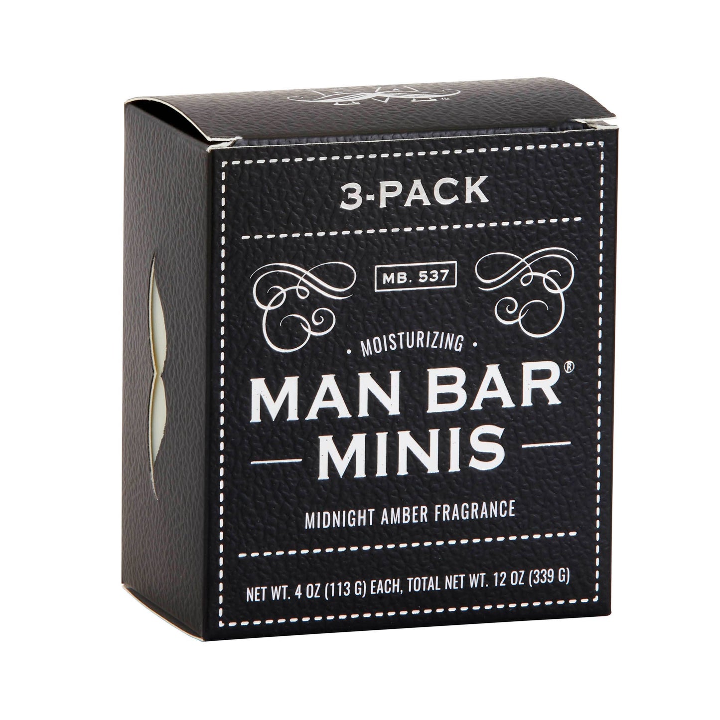 San Francisco Soap / Man Bar Soap - Man Bar Miniature Midnight Amber 3pc Gift Set
