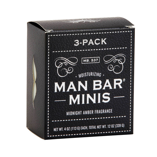 San Francisco Soap / Man Bar Soap - Man Bar Miniature Midnight Amber 3pc Gift Set