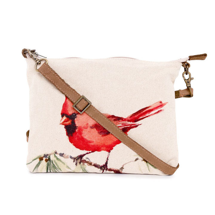 Red Cardinal Sling Crossbody Bag Cott N Curls