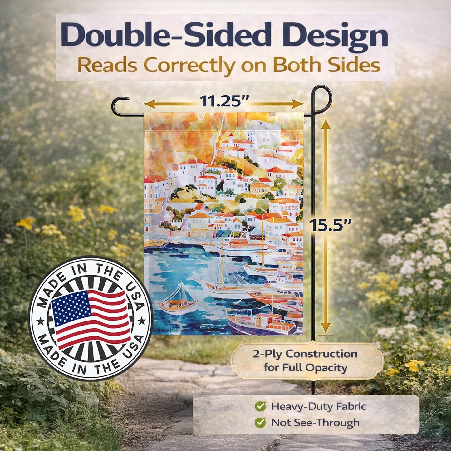 Harbour Garden Flag – Decorative Outdoor Yard Flag