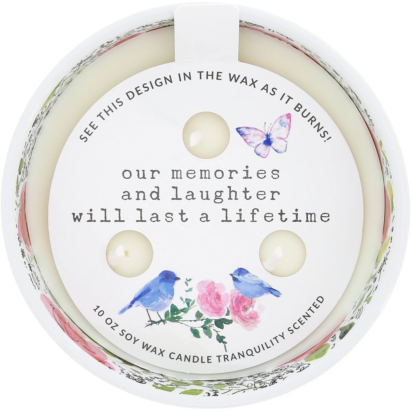 Friends 10 oz 100% Soy Wax Reveal, Triple Wick Candle Scent: Tranquility