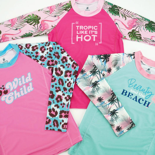 Juice Box Girls Fun In The Sun Rash Guard Swim Tee