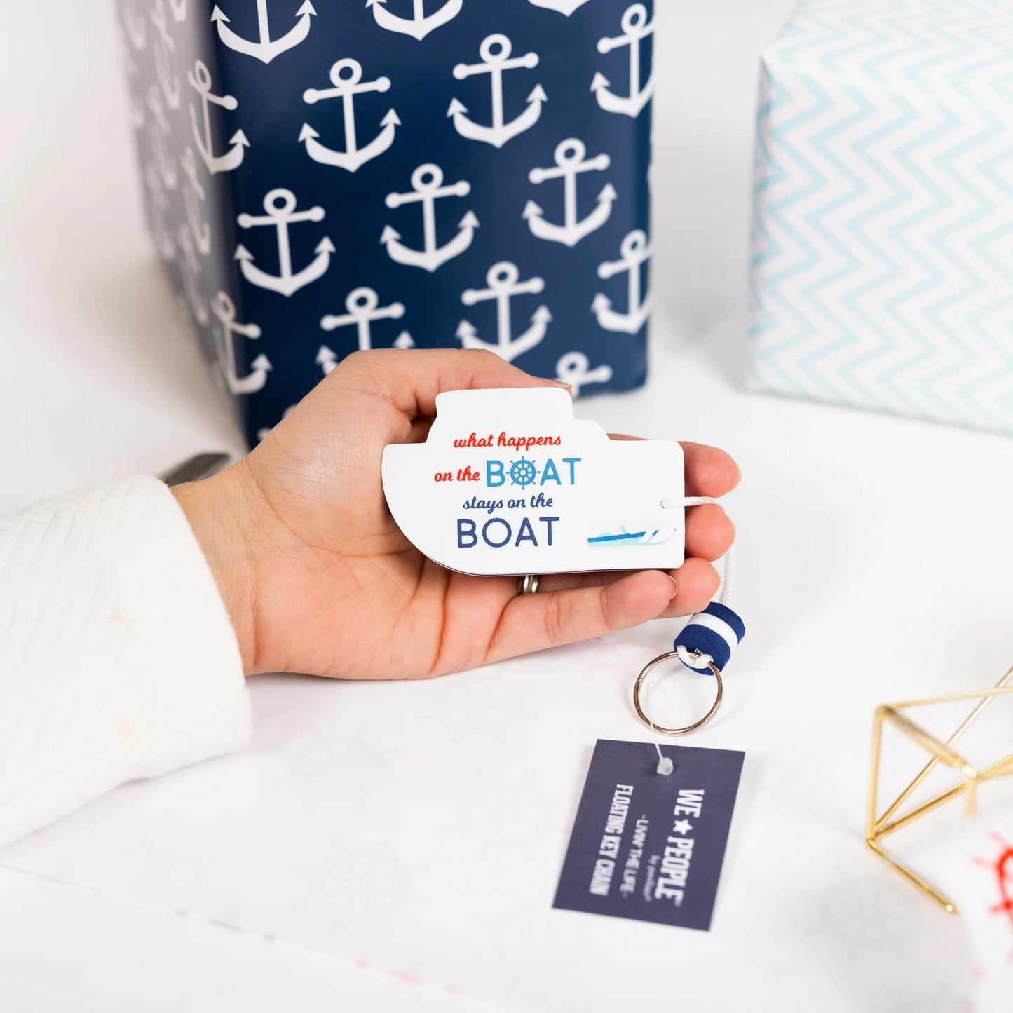 On The Boat - Floating Key Chain