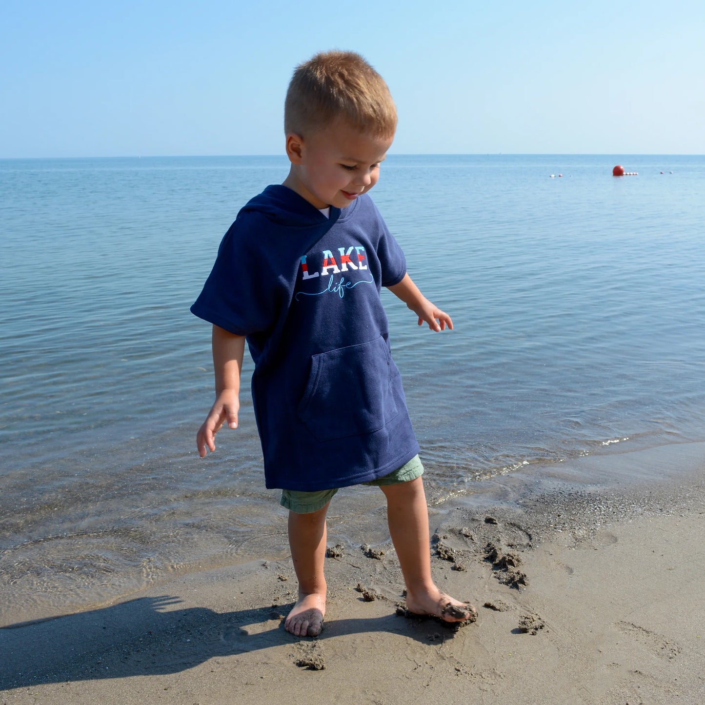 Lake Life - Hooded French Terry Cover Up Size: 2T-3T