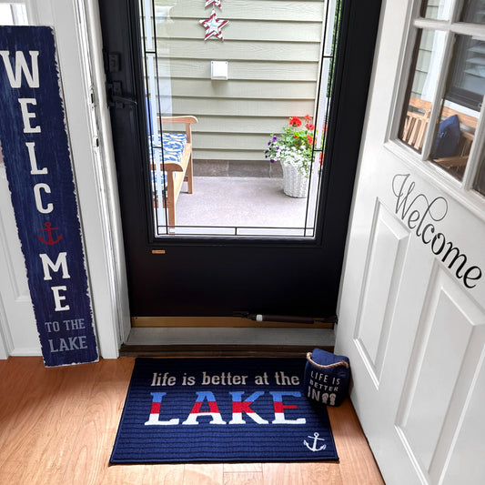 Life is Better At The Lake 27.5" x 17.75" Floor Mat