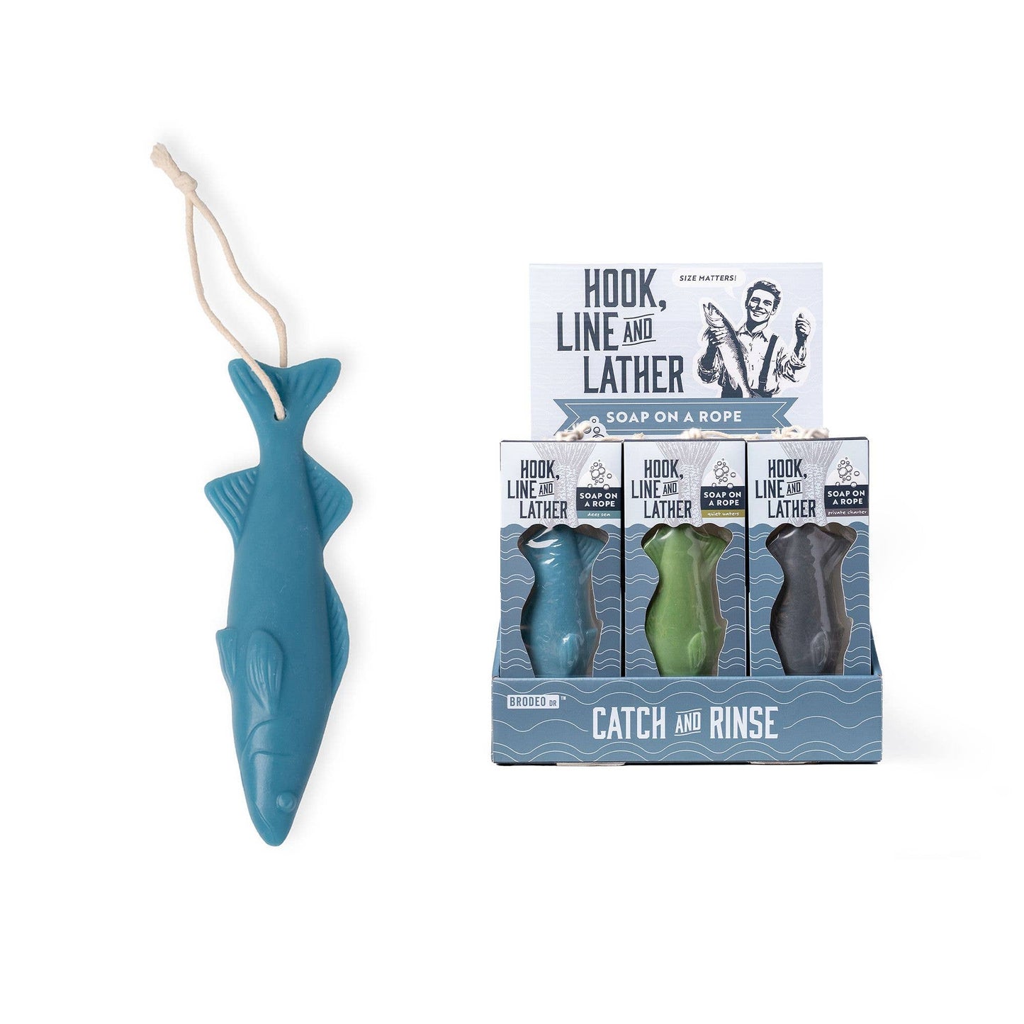 Brodeo Drive Hook Line and Lather Soap On A Rope